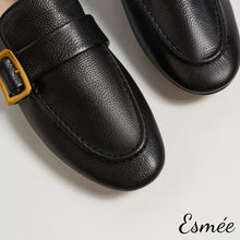 Load image into Gallery viewer, Leather Loafers with Buckle
