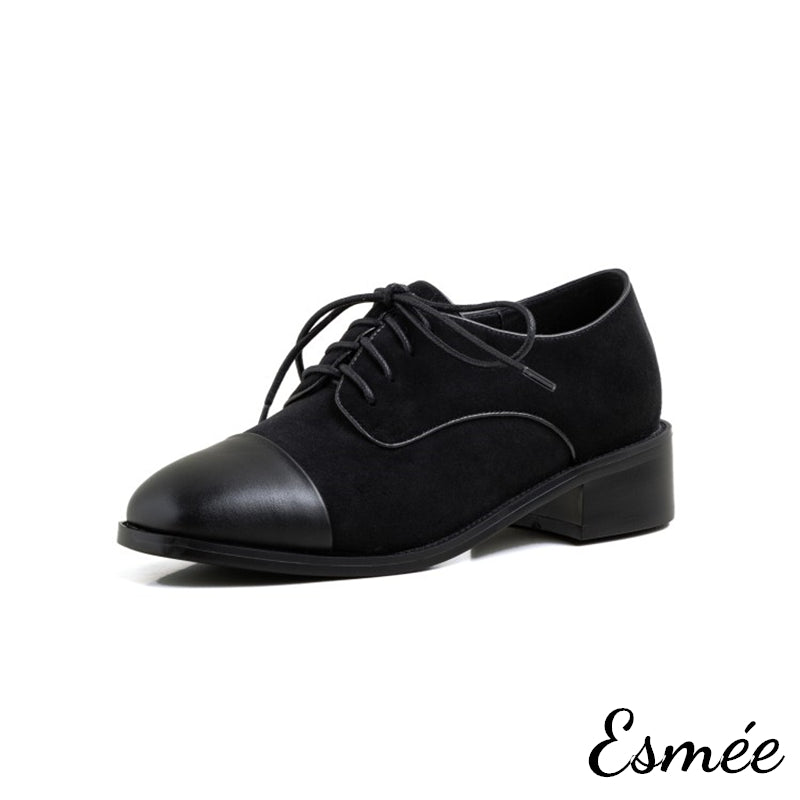 Black-Dual-Color-Leather-and-Suede-Oxford-Shoes-product-shots-white-background