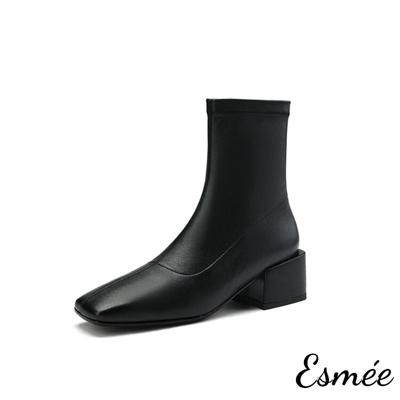 Black-Leather-Ankle-Boots-with-5-cm-Block-Heels-product-shots-white-background