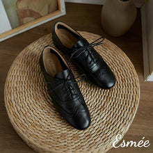 將圖片載入圖庫檢視器 Leather Brogue Oxford Shoes
