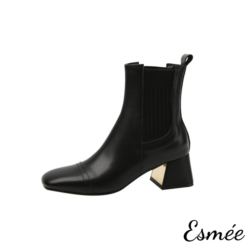 Black-Leather-Fabrics-Chelsea-Boots-with-Block-Heels-product-shots-white-background