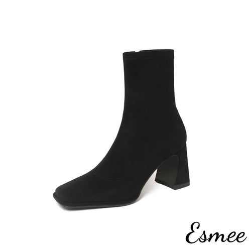 Black-Suede-Ankle-Boots-with-Square-Toe-Design-product-shots-white-background