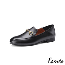 Load image into Gallery viewer, Black-leather-horsebit-loafers-product-shots-white-background
