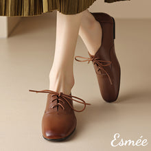 將圖片載入圖庫檢視器 Brown-Leather-Oxford-Shoes-model-shots
