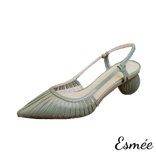 Green-Slingback-Mules-in-Lambskin-Leather-with-4.5-cm-Sculpted-Round-Heels-product-shots-white-background