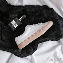 Load image into Gallery viewer, Pink-white-Leather-sneakers-product-shots
