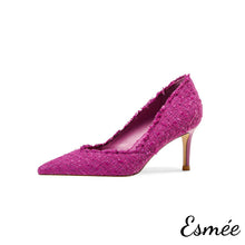 Load image into Gallery viewer, Purple-Farbics-High-Heels-product-shots-whtie-background
