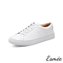 Load image into Gallery viewer, White-Leather-sneakers-product-shots-white-background
