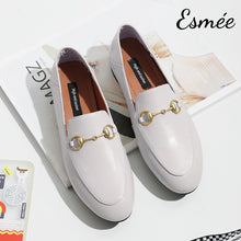 Load image into Gallery viewer, White-leather-horsebit-loafers-product-shots
